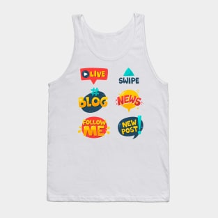 Social Media Slang Tank Top